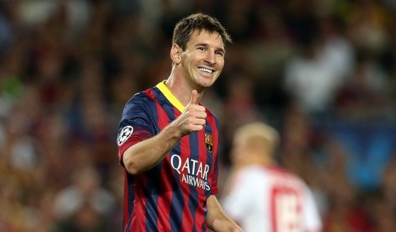 رد ليونيل ميسي على كريستيانو رونالدو بتسجيله "هاتريك" لبرشلونة رد ليونيل ميسي على كريستيانو رونالدو بتسجيله "هاتريك" لبرشلونة