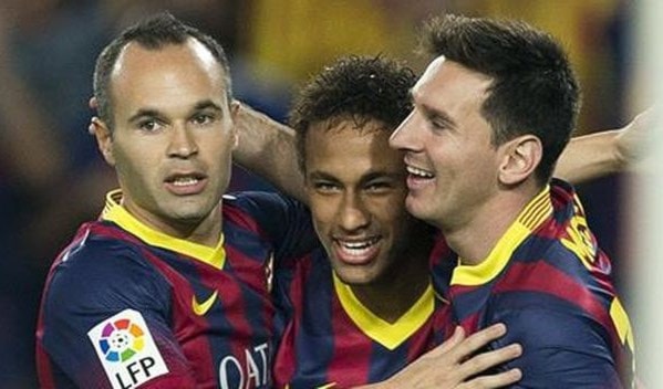واصل برشلونة إنتصاراته الكبيرة في الدوري الإسباني واصل برشلونة إنتصاراته الكبيرة في الدوري الإسباني