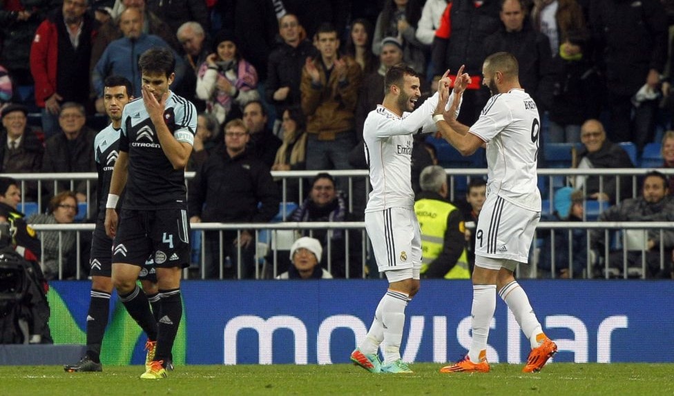 فاز ريال مدريد على سلتا فيغو بثلاثية (الصورة نقلاً عن صحيفة "أس") فاز ريال مدريد على سلتا فيغو بثلاثية (الصورة نقلاً عن صحيفة "أس")