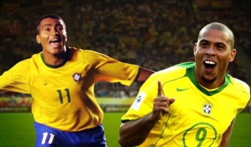 لعب روماريو ورونالدو سوياً سابقاً في منتخب البرازيل لعب روماريو ورونالدو سوياً سابقاً في منتخب البرازيل