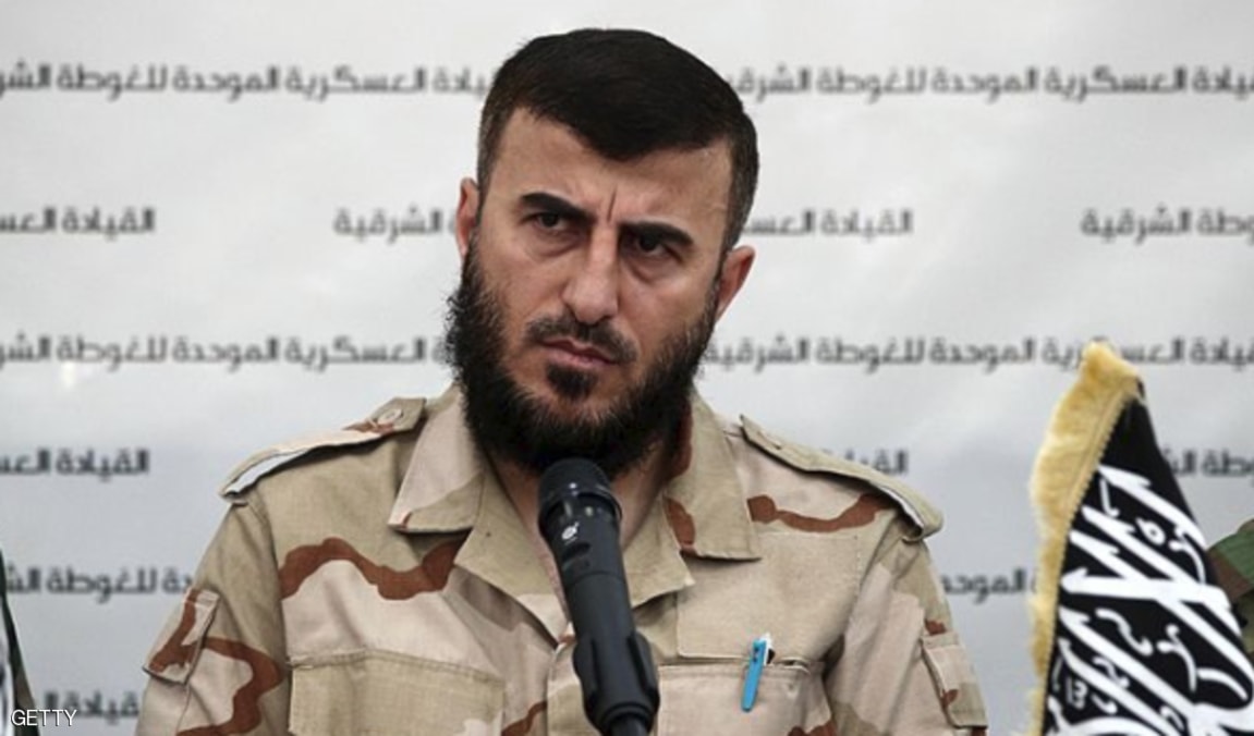 مطاردة زهران علوش كانت قد بدات قبل يومين في مدينة حمورية في الغوطة الشرقية مطاردة زهران علوش كانت قد بدات قبل يومين في مدينة حمورية في الغوطة الشرقية