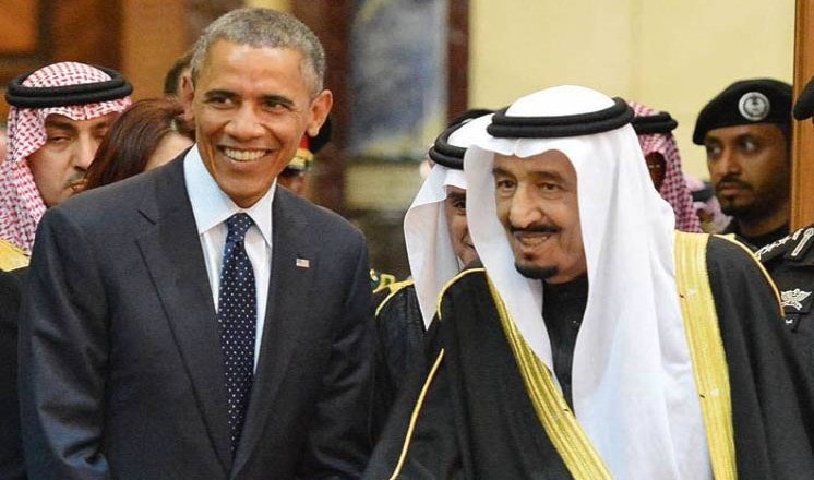 الملك سلمان بن عبد العزيز والرئيس الأميركي باراك أوباما الملك سلمان بن عبد العزيز والرئيس الأميركي باراك أوباما