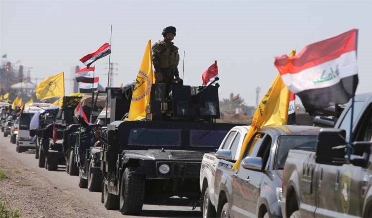طلائع قوات الحشد الشعبي تصل إلى أطراف الانبار طلائع قوات الحشد الشعبي تصل إلى أطراف الانبار
