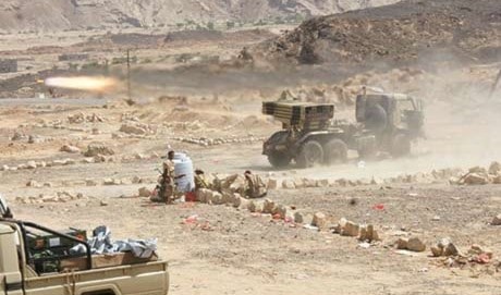 الجيش اليمني يقصف مواقع سعودية حدودية الجيش اليمني يقصف مواقع سعودية حدودية