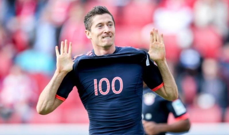 أصبح ليفاندوفسكي أسرع لاعب أجنبي يصل لـ 100 هدف في الدوري الألماني أصبح ليفاندوفسكي أسرع لاعب أجنبي يصل لـ 100 هدف في الدوري الألماني