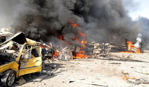 التفجيران أسفرا عن استشهاد 36 شخصاً (صورة أرشيفية) التفجيران أسفرا عن استشهاد 36 شخصاً (صورة أرشيفية)