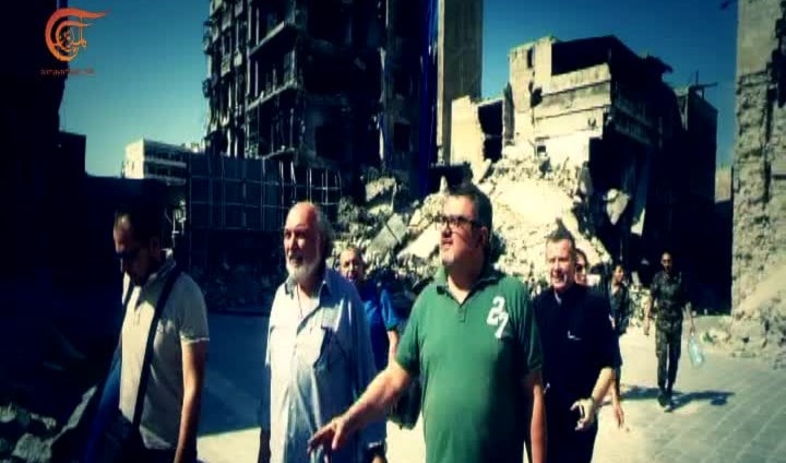 خلال تصوير حلقات أجراس المشرق في حلب خلال تصوير حلقات أجراس المشرق في حلب