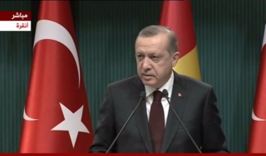 الرئيس التركي رجب طيب اردوغان يقول إن مباحثات أستانة حول سوريا ستنعقد على مستوى وزراء الخارجية الرئيس التركي رجب طيب اردوغان يقول إن مباحثات أستانة حول سوريا ستنعقد على مستوى وزراء الخارجية