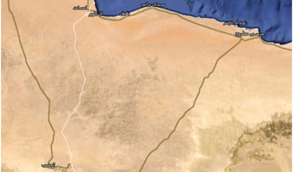 خريطة توضح رسم الحدود المصرية الليبية ودخول الجغبوب ضمن الأراضي الليبية خريطة توضح رسم الحدود المصرية الليبية ودخول الجغبوب ضمن الأراضي الليبية