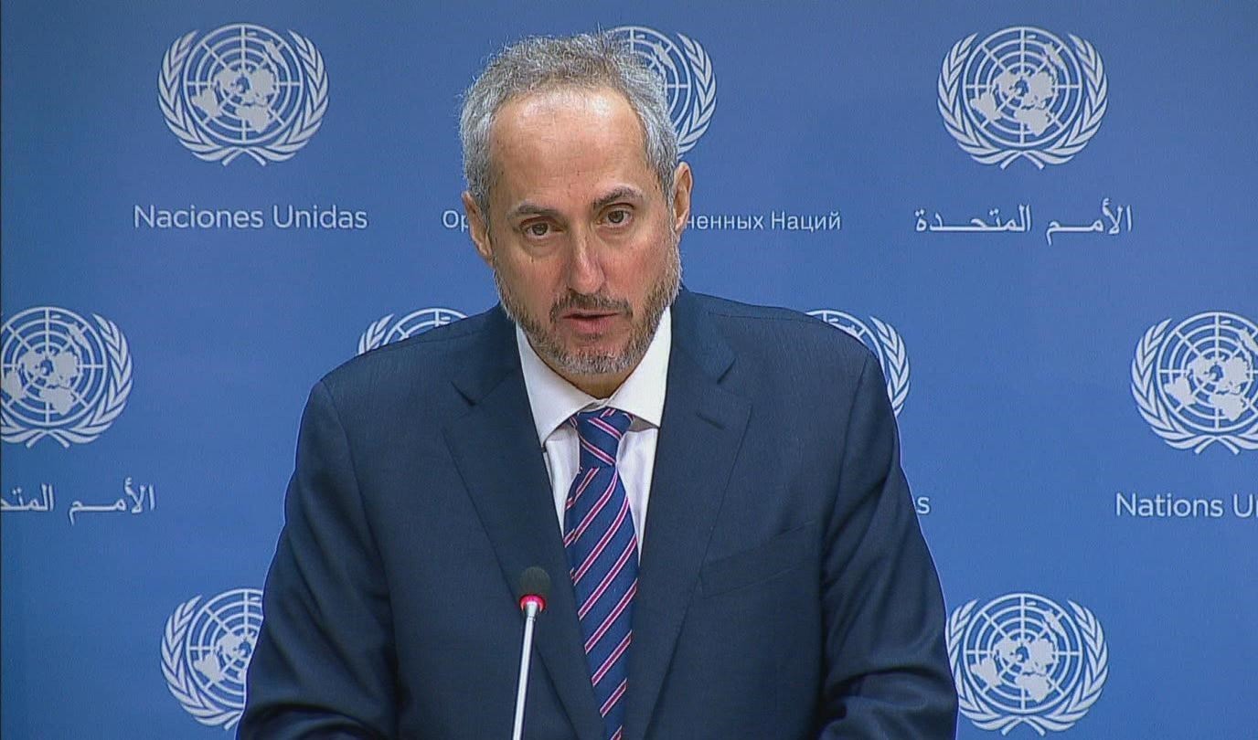 المتحدث باسم الأمين العام للأمم المتحدة أكد استلام رسالة من وزير الخارجية الايراني المتحدث باسم الأمين العام للأمم المتحدة أكد استلام رسالة من وزير الخارجية الايراني