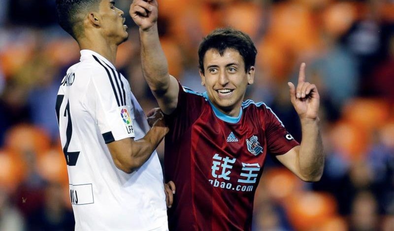 أويارزابال يحتفل بهدفه في مباراة الأمس أويارزابال يحتفل بهدفه في مباراة الأمس
