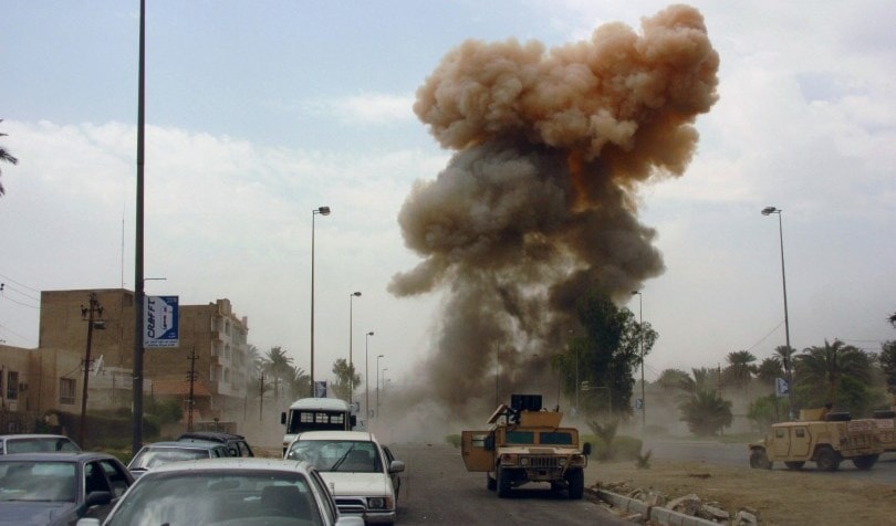 التفجير أدى إلى استشهاد عدد من الجنود واصابة آخرين التفجير أدى إلى استشهاد عدد من الجنود واصابة آخرين