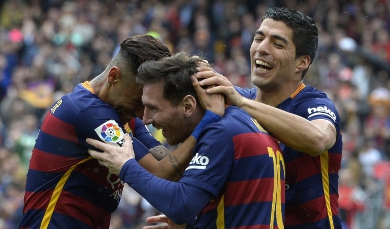 فاز برشلونة على إسبانيول 5-0 (أ ف ب) فاز برشلونة على إسبانيول 5-0 (أ ف ب)