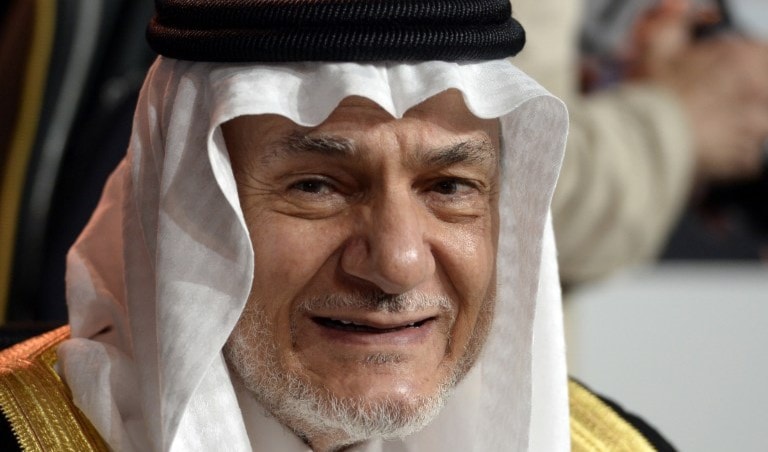 الفيصل هاجم إيران وأيد مطالب المعارضين بإسقاط النظام فيها (أ ف ب) الفيصل هاجم إيران وأيد مطالب المعارضين بإسقاط النظام فيها (أ ف ب)