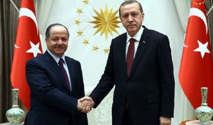 رجب طيب إردوغان ومسعود البارازاني رجب طيب إردوغان ومسعود البارازاني