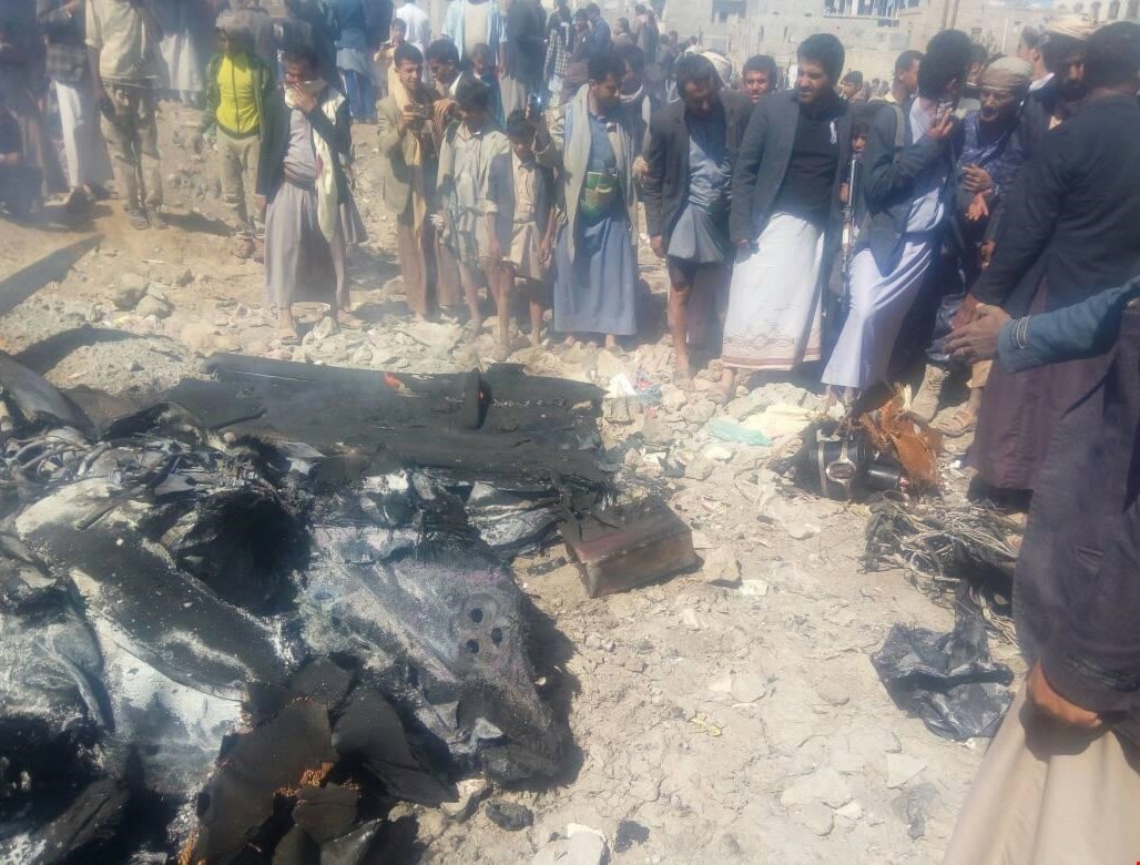 إسقاط طائرة تجسس أميركية بدون طيار شمال صنعاء إسقاط طائرة تجسس أميركية بدون طيار شمال صنعاء