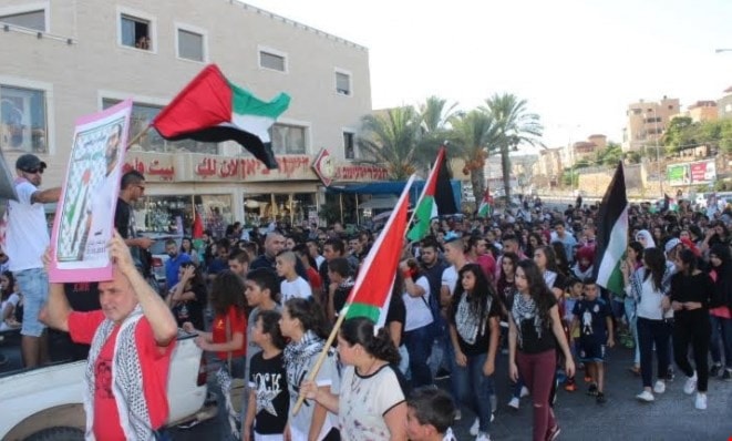 الفلسطينيون يحيون ذكرى انتفاضتي القدس والأقصى الفلسطينيون يحيون ذكرى انتفاضتي القدس والأقصى