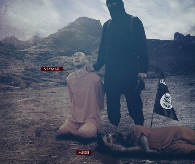 صور مركّبة يهدد بها "داعش" نجوم الكرة صور مركّبة يهدد بها "داعش" نجوم الكرة