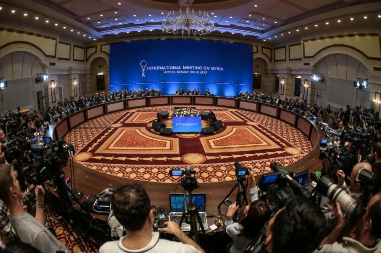البيان الختامي سيتضمن إشارة لتوسيع مناطق خفض التصعيد في ريف دمشق (أ ف ب) البيان الختامي سيتضمن إشارة لتوسيع مناطق خفض التصعيد في ريف دمشق (أ ف ب)