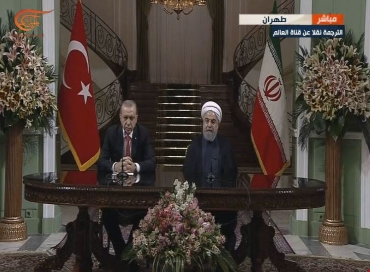 أردوغان وروحاني يؤكدان على وحدة أراضي سوريا والعراق ورفض تقسيم المنطقة أردوغان وروحاني يؤكدان على وحدة أراضي سوريا والعراق ورفض تقسيم المنطقة