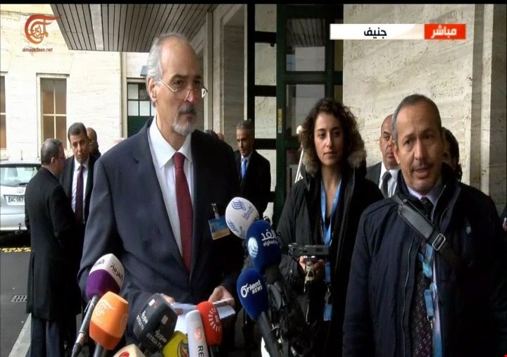 الجعفري: لا حوار مباشر مع المعارضة قبل إلغاء بيان الرياض 2 الجعفري: لا حوار مباشر مع المعارضة قبل إلغاء بيان الرياض 2