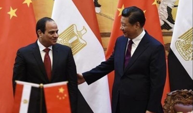 الرئيس الصيني والرئيس المصري السيسي الرئيس الصيني والرئيس المصري السيسي