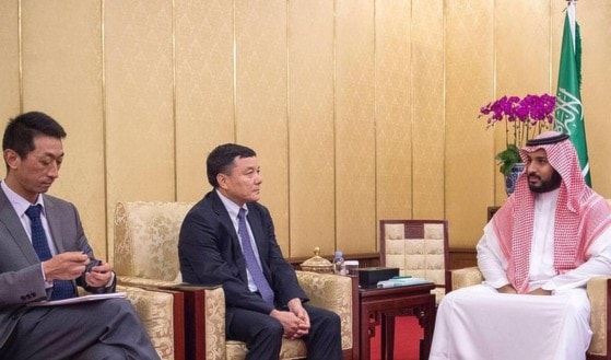 ولي ولي العهد السعودي محمد بن سلمان مستقبلاً مسؤولين صينيين ولي ولي العهد السعودي محمد بن سلمان مستقبلاً مسؤولين صينيين