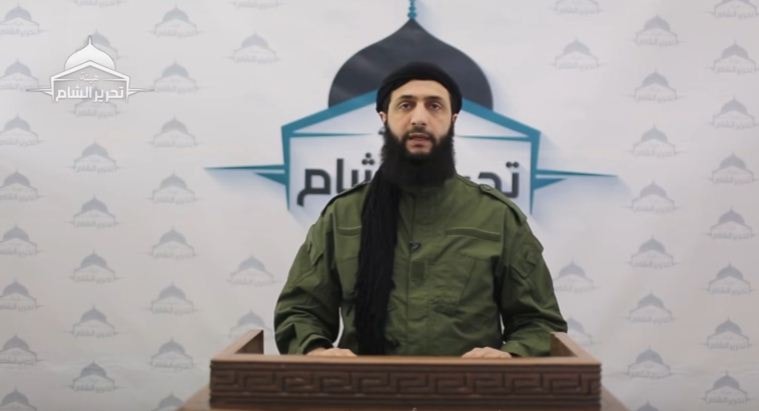 الجولاني في ظهوره الأخير متبنياً تفجيرات حمص الجولاني في ظهوره الأخير متبنياً تفجيرات حمص