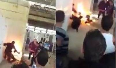لاجئ سوري يحاول حرق نفسه بسبب عدم حصوله على حق اللجوء لاجئ سوري يحاول حرق نفسه بسبب عدم حصوله على حق اللجوء
