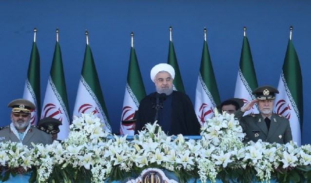 روحاني: القوات المسلحة الإيرانية ليست تهديداً لأحد لكنها تزيد من قوتها الردعية روحاني: القوات المسلحة الإيرانية ليست تهديداً لأحد لكنها تزيد من قوتها الردعية