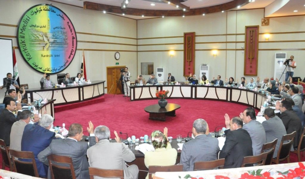 مجلس محافظة كركوك يرفض قرار البرلمان العراقي بإنزال علم إقليم كردستان مجلس محافظة كركوك يرفض قرار البرلمان العراقي بإنزال علم إقليم كردستان