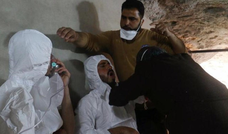 صورة يقال إنها من خان شيخون صورة يقال إنها من خان شيخون