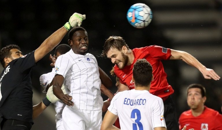 من لقاء الهلال والريان (أ ف ب) من لقاء الهلال والريان (أ ف ب)