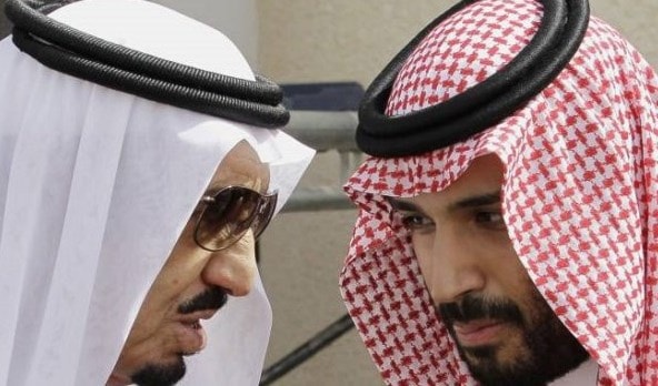 محمد بن سلمان مع والده الملك محمد بن سلمان مع والده الملك