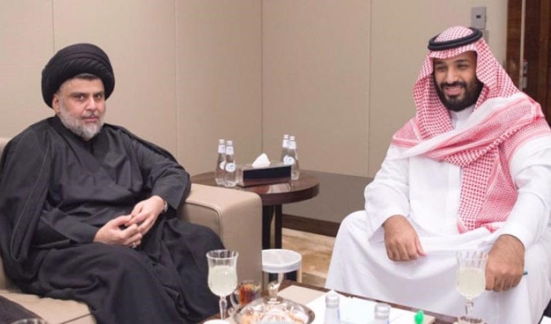 الصدر يستعرض مع ولي العهد السعودي العلاقات العراقية السعودية (أ ف ب) الصدر يستعرض مع ولي العهد السعودي العلاقات العراقية السعودية (أ ف ب)