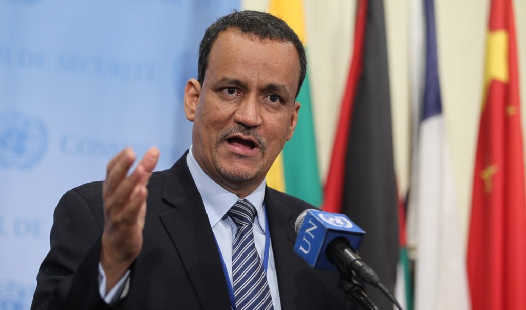 ولد الشيخ أحمد كرر مطالبته بفتح مطار صنعاء لضمان وصول المساعدات والتخفيف عن المدنيين ولد الشيخ أحمد كرر مطالبته بفتح مطار صنعاء لضمان وصول المساعدات والتخفيف عن المدنيين