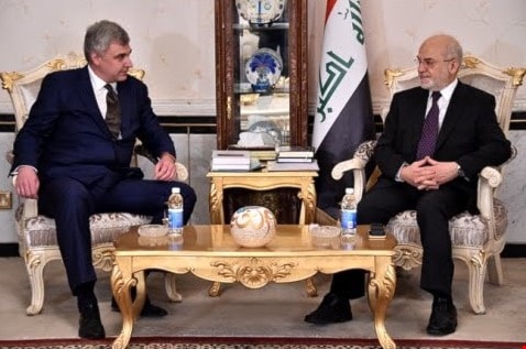 وزير الخارجية العراقية إبراهيم الجعفري يستقبل سفير روسيا لدى بغداد ماكسيم ماكسيموف وزير الخارجية العراقية إبراهيم الجعفري يستقبل سفير روسيا لدى بغداد ماكسيم ماكسيموف