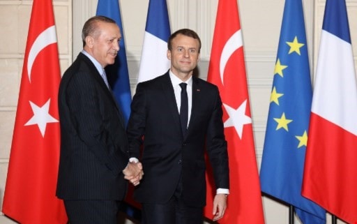 ماكرون لإردوغان: علينا تعزيز النقاط التي نتفق عليها (أ ف ب) ماكرون لإردوغان: علينا تعزيز النقاط التي نتفق عليها (أ ف ب)