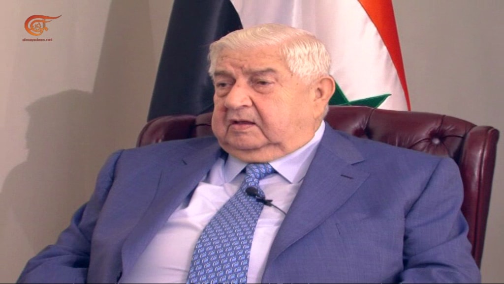 المعلم للميادين: أميركا كانت تحارب في سوريا كل شيء إلا الإرهاب المعلم للميادين: أميركا كانت تحارب في سوريا كل شيء إلا الإرهاب