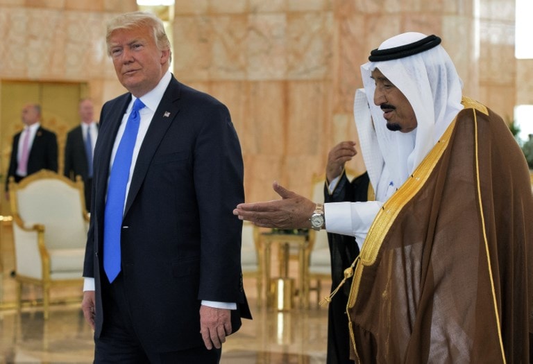 ترامب والملك سلمان في زيارة سابقة للرئيس الأميركي إلى السعودية (أ ف ب) ترامب والملك سلمان في زيارة سابقة للرئيس الأميركي إلى السعودية (أ ف ب)