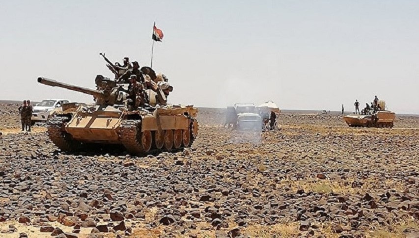 يخوض الجيش السوري منذ أشهر معركة عنيفة ضد آخر جيوب داعش المتبقية في بادية السويداء يخوض الجيش السوري منذ أشهر معركة عنيفة ضد آخر جيوب داعش المتبقية في بادية السويداء