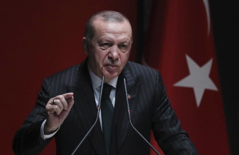 إردوغان قال إن رد ترامب على خوض عملية عسكرية تركية في سوريا كان إيجابياً (أ ف ب) إردوغان قال إن رد ترامب على خوض عملية عسكرية تركية في سوريا كان إيجابياً (أ ف ب)