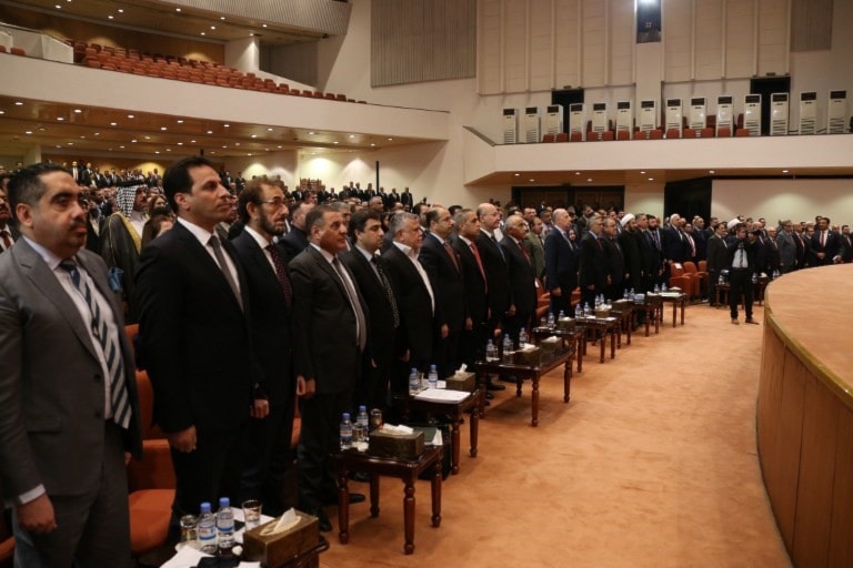 الصورة من البرلمان العراقي (أ ف ب) الصورة من البرلمان العراقي (أ ف ب)