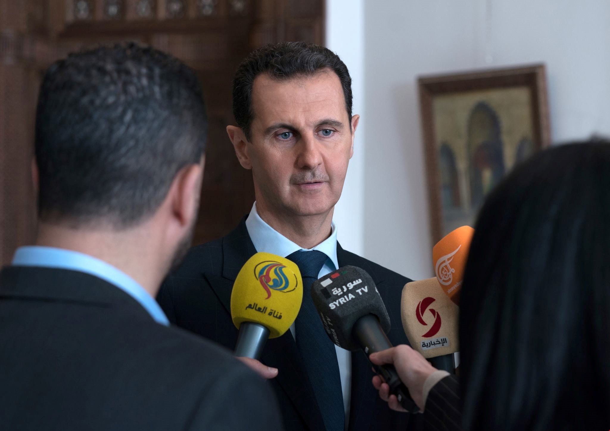 الأسد: الحملة ضد سوريا تحت العناوين الإنسانية هدفها استنهاض الإرهابيين بعد الضربات ضدهم الأسد: الحملة ضد سوريا تحت العناوين الإنسانية هدفها استنهاض الإرهابيين بعد الضربات ضدهم
