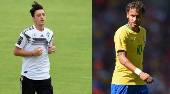 تلعب ألمانيا أمام المكسيك والبرازيل أمام سويسرا (أ ف ب) تلعب ألمانيا أمام المكسيك والبرازيل أمام سويسرا (أ ف ب)