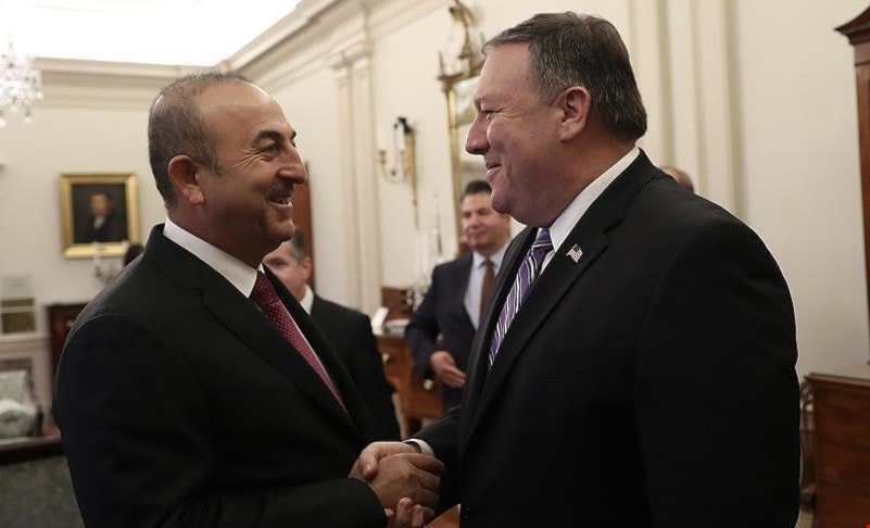 بومبيو وأوغلو أكدا التزام البلدين بمعالجة مخاوفهما المشتركة بومبيو وأوغلو أكدا التزام البلدين بمعالجة مخاوفهما المشتركة