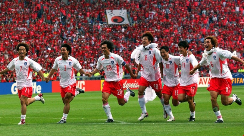 تأهل كوريا الجنوبية إلى المربع الذهبي كان مفاجأة مونديال 2002 تأهل كوريا الجنوبية إلى المربع الذهبي كان مفاجأة مونديال 2002