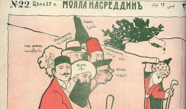 جحا على غلاف مجلة ملا ناصرالدين - 1910 جحا على غلاف مجلة ملا ناصرالدين - 1910