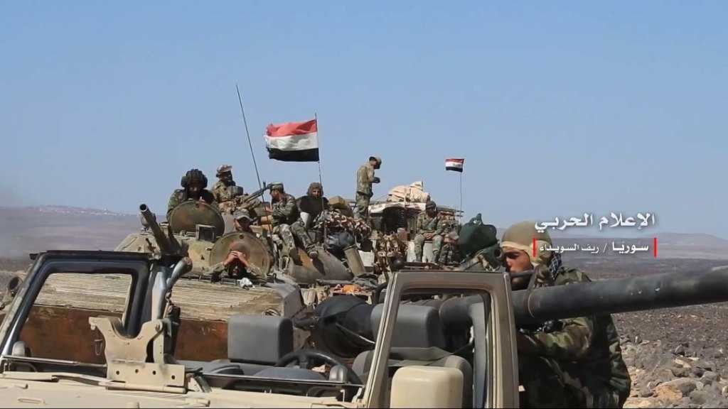 الجيش السوري خاض اشتباكات قوية مع داعش في منطقة تلول الصفا الجيش السوري خاض اشتباكات قوية مع داعش في منطقة تلول الصفا