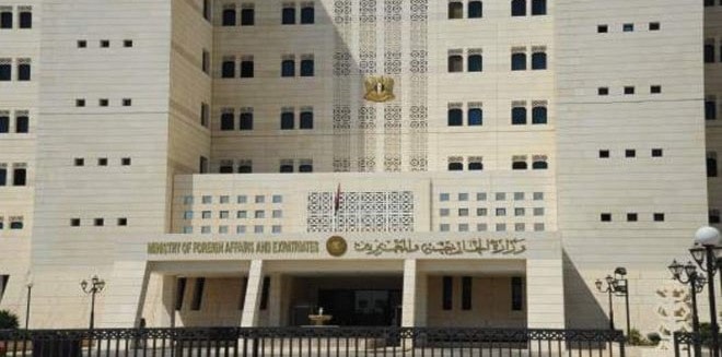 الخارجية السورية: تصريحات إردوغان تؤكّد أن تركيا لا تتعامل إلاّ بلغة الاحتلال والعدوان الخارجية السورية: تصريحات إردوغان تؤكّد أن تركيا لا تتعامل إلاّ بلغة الاحتلال والعدوان